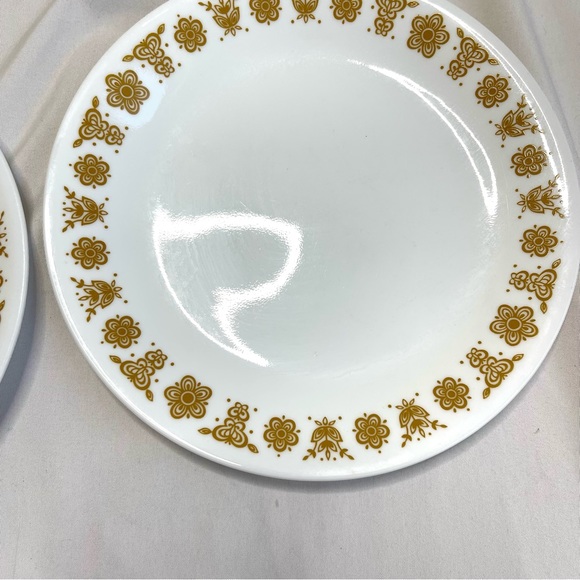 Corelle Taylor Swift Anti Hero Music Video Floral Butterfly Gold White Plates - Picture 6 of 12